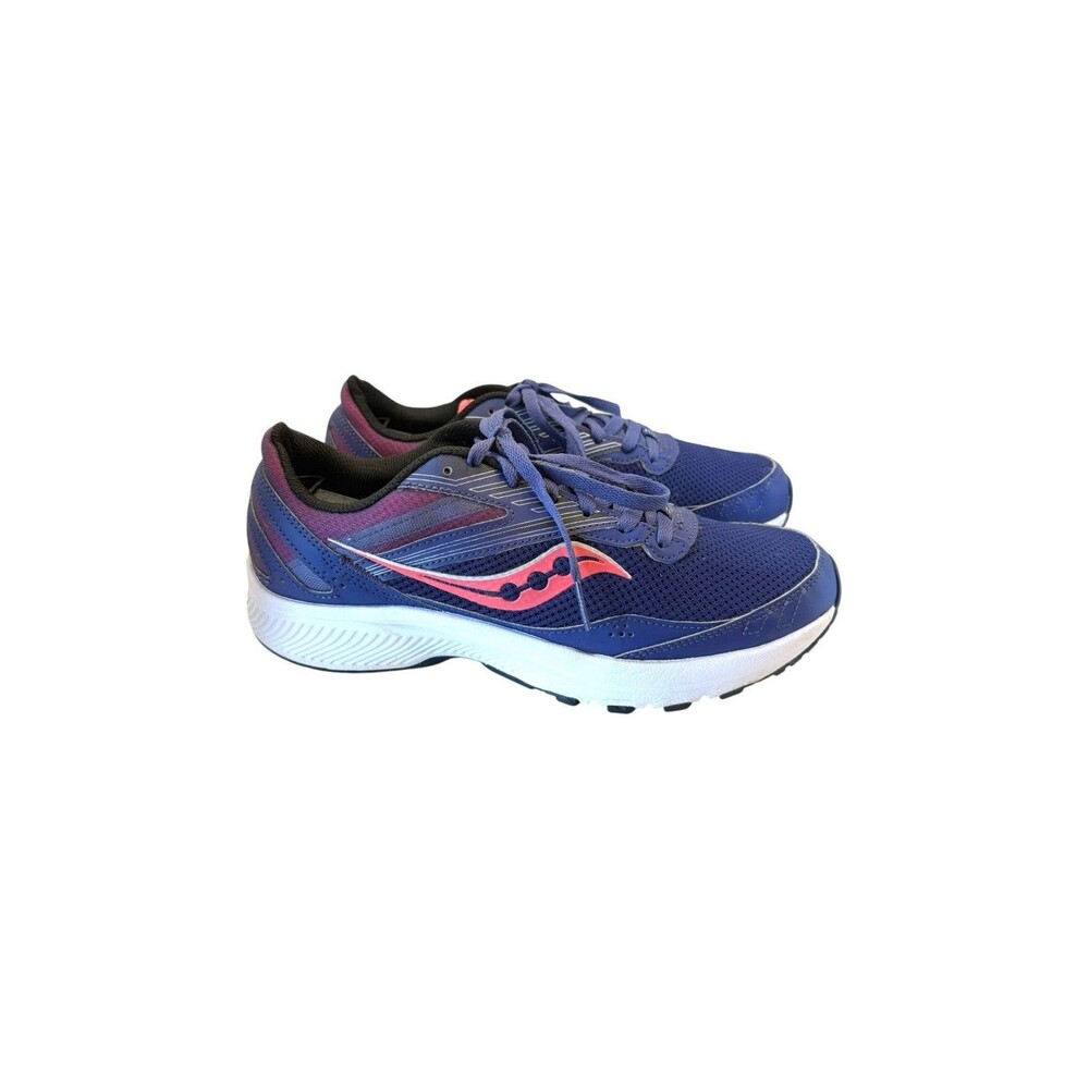 Saucony Womens Size 10 Cohesion 15 Running Shoes Blue Pink S10701-18